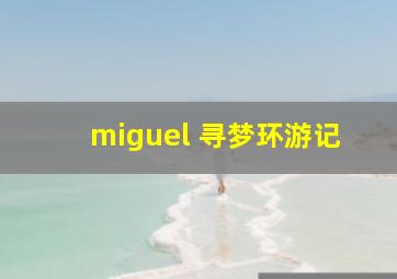 miguel 寻梦环游记